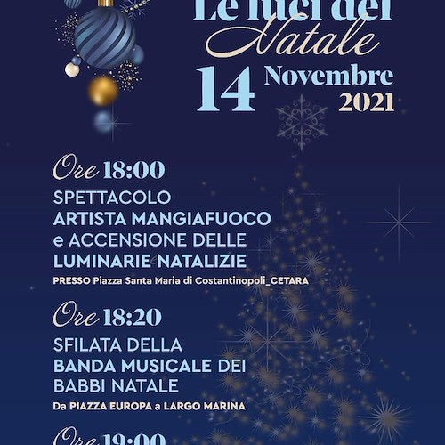 A Cetara da domenica 14 novembre è già festa con “Le Luci del Natale”