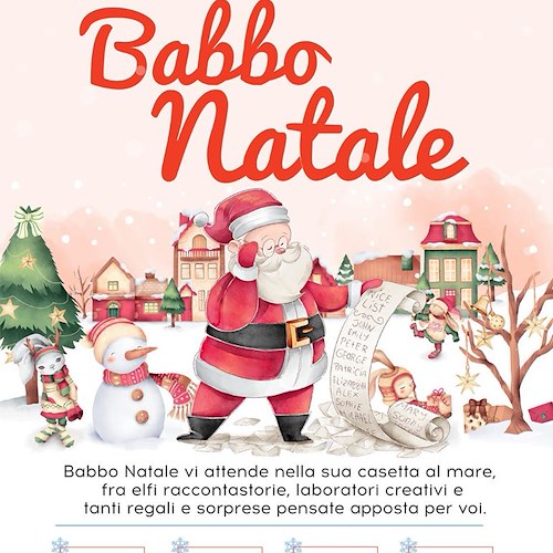 Ad Amalfi il Villaggio di Babbo Natale con elfi racconta storie, laboratori creativi e tante sorprese