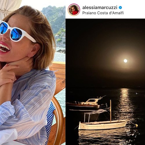Alessia Marcuzzi ritorna in Costiera Amalfitana: per lei tappe di gusto a Praiano e Nerano