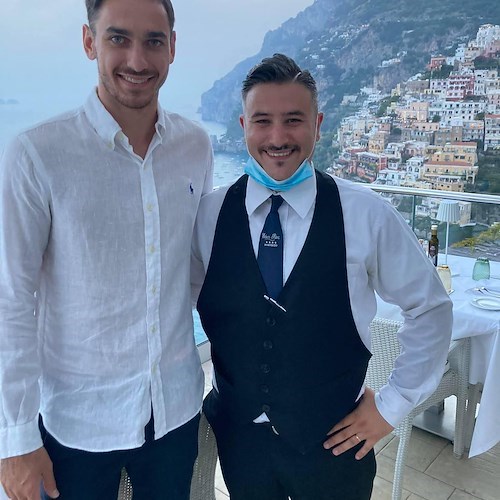 Alex Meret, il portiere del Napoli sceglie Positano per trascorrere gli ultimi giorni di vacanza 