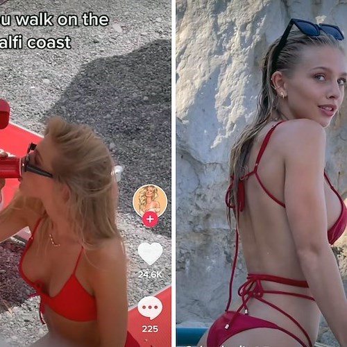 Alexa Breit in Costiera Amalfitana regala immagini senza tempo /foto /video