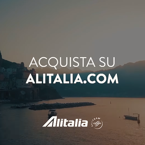 Alitalia riparte dalla Costiera Amalfitana con un video promo davvero suggestivo