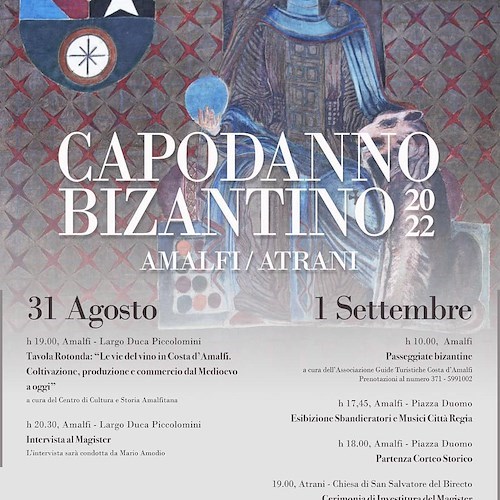 Amalfi entra nel vivo del Capodanno Bizantino /PROGRAMMA