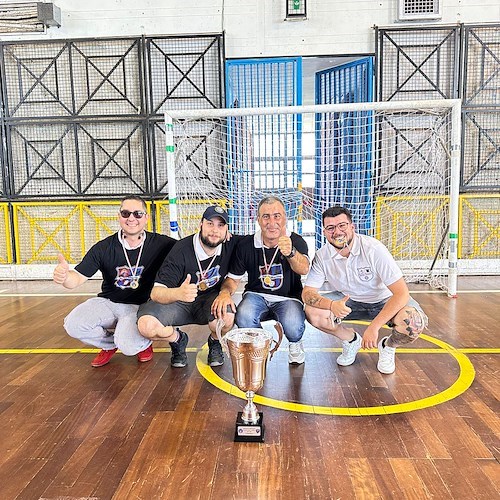 Amalfi, i ragazzi del Santa Marina di Pogerola campioni provinciali Under 15 /foto