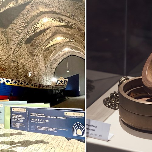 Amalfi, in un mese oltre 2500 visitatori al Museo della Bussola e del Ducato Marinaro nell’antico Arsenale 