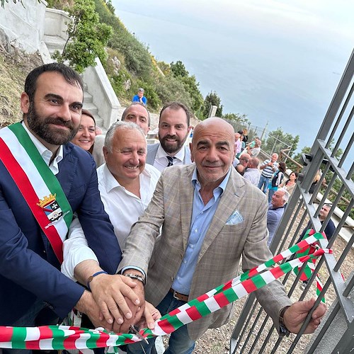 Amalfi, inaugurato il nuovo serbatoio di Tovere. Sindaco: «Risolviamo un disagio atavico»