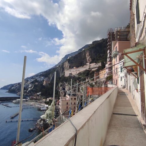 Amalfi, l'attesa è finita: oggi riapre Via Annunziatella dopo il crollo del 2 febbraio 2021