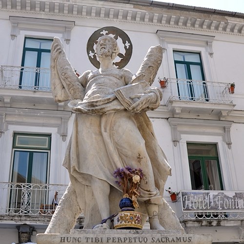 Amalfi: la fontana di Sant'Andrea torna al suo originario splendore