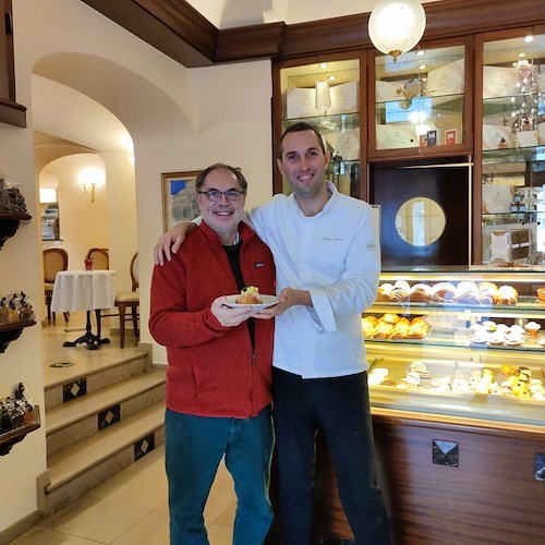 Amalfi: la Pasticceria Pansa accoglie Paolo Massobrio, giornalista enogastronomico