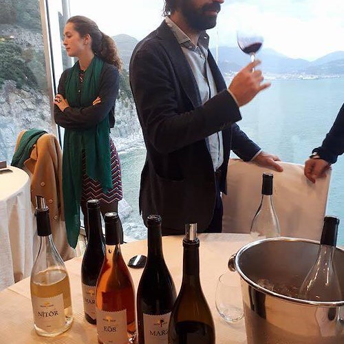 Andrea Pirlo in Costiera Amalfitana per presentare i Vini della sua azienda agricola Pratum Coller