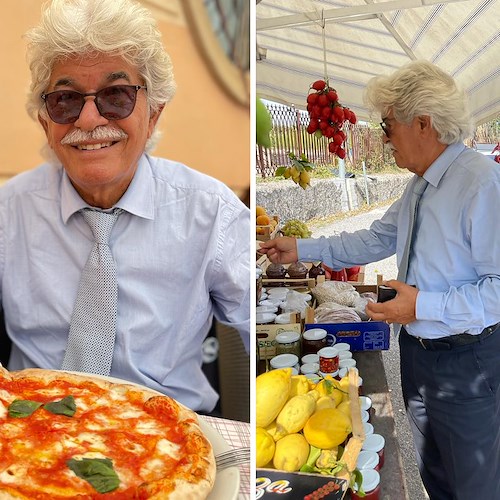 Antonio Razzi giurato a Pimonte per Venere d'Italia, ne approfitta: «Oggi pizza ad Amalfi!» /Foto