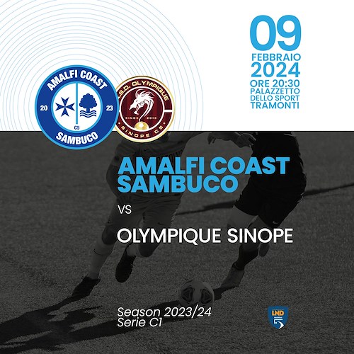 Big match a Tramonti, l'Amalfi Coast Sambuco ospita la Sinope