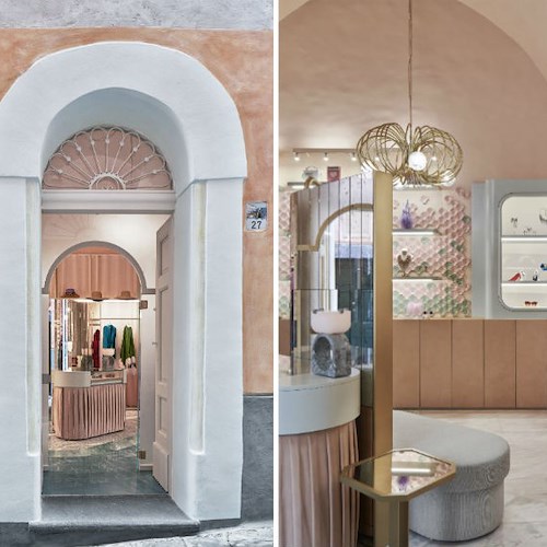 “C’è un nuovo negozio tutto rosa a Ravello”: la rivista Glamour descrive la boutique di Palazzo Avino