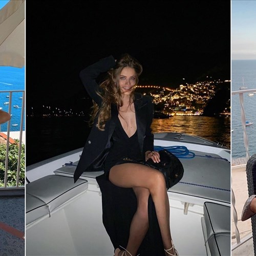 Continuano le vacanze a Positano per Xenia Tchoumi che dalla Costa d'Amalfi annuncia il suo libro 
