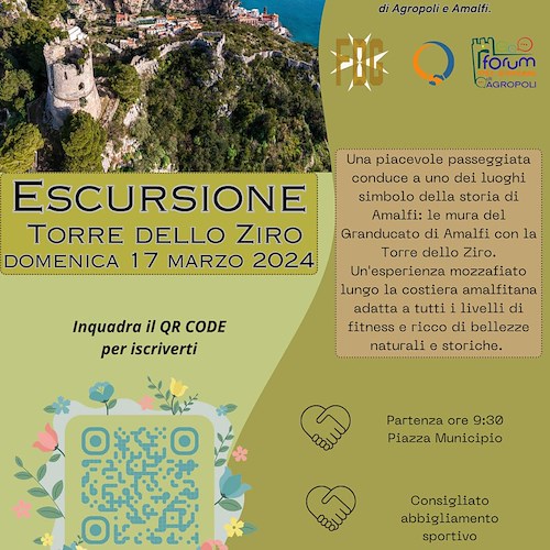 Forum dei giovani di Amalfi e Agropoli organizzano escursione alla Torre dello Ziro / COME PARTECIPARE