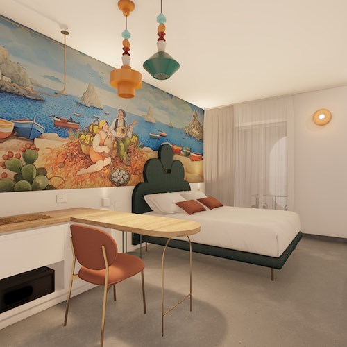 Furore, l'Hostaria di Bacco è il primo "albergo dipinto" della Costiera Amalfitana