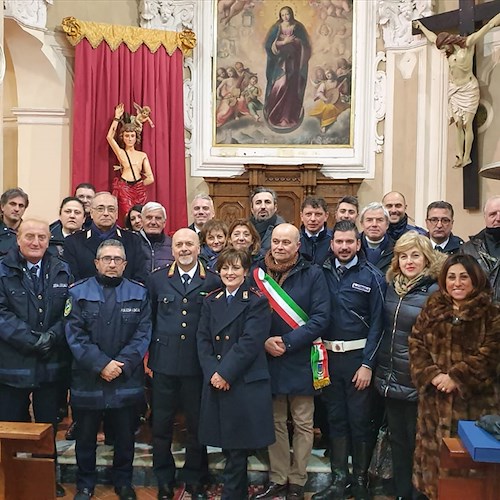 I Vigili Urbani della Costa d’Amalfi riuniti a Tramonti per celebrare San Sebastiano