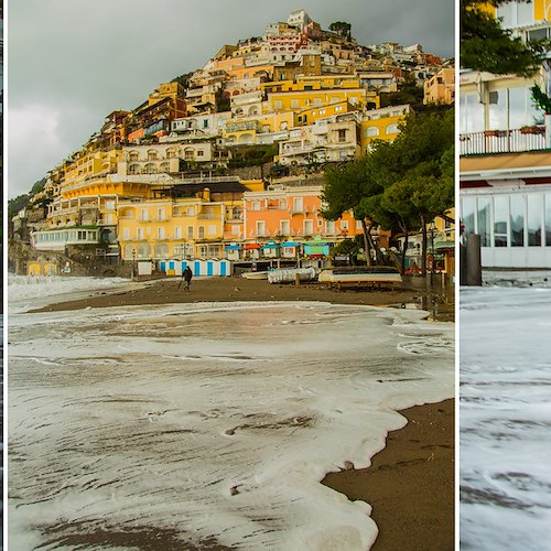 Il mare a Positano regala uno spettacolo unico. Le immagini di Fabio Fusco diventate virali /foto