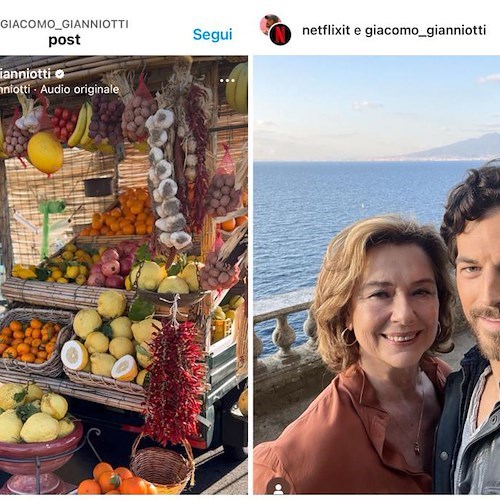 La serie Netflix "Inganno" arriva a Positano: protagonisti Monica Guerritore e Giacomo Gianniotti