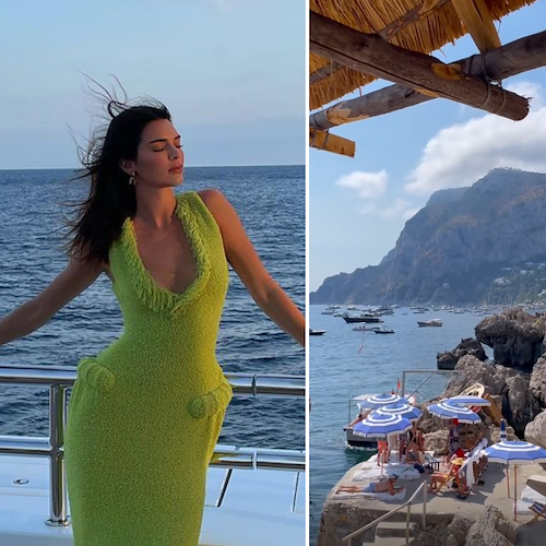 La supermodella Kendall Jenner si rilassa a Capri, prossima tappa a Positano? 