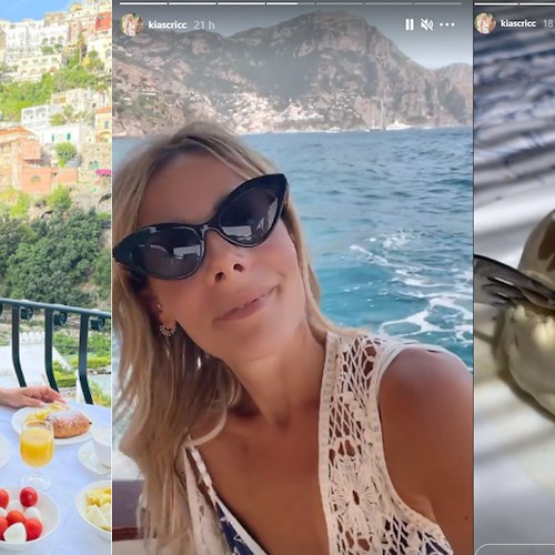 La youtuber Chiara Facchetti in vacanza a Positano: «Sembra di essere in una cartolina»