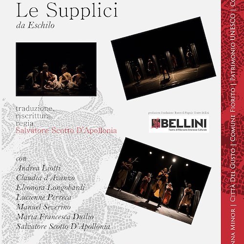 “Le Supplici”, stasera a Minori va in scena l'antica tragedia di Eschilo sull’accoglienza