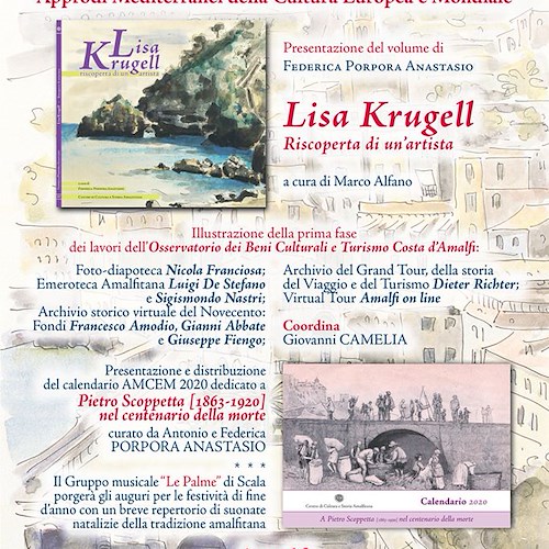 Lisa Krugell, nel libro di Federica Porpora Anastasio la riscoperta di un’artista innamorata di Amalfi