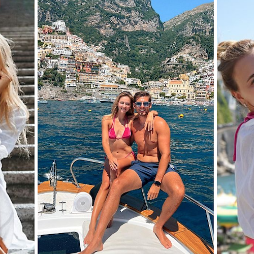 Mare, sole e relax ad Amalfi e Positano per la tennista Maryna Zanevska