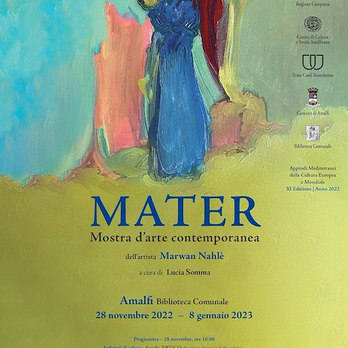 "Mater", stasera nella Biblioteca comunale di Amalfi si inaugura la mostra dell'artista libanese Marwan Nahlè