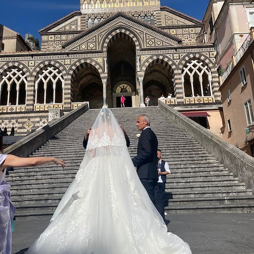 Matrimonio da favola ad Amalfi per Edgar e Suela