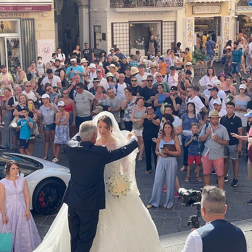 Matrimonio da favola ad Amalfi per Edgar e Suela