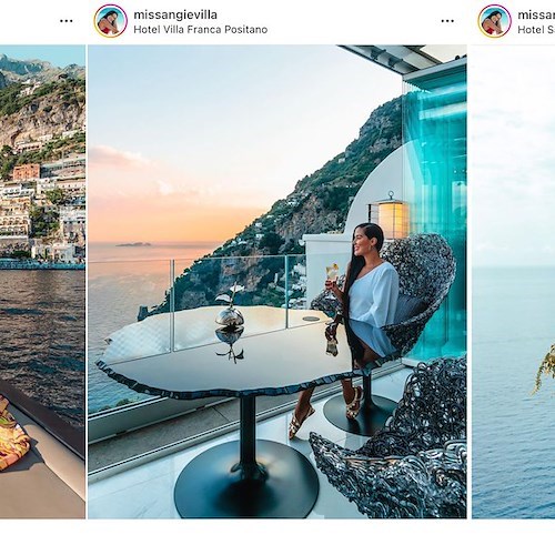 Miss Angie Villa, le sue foto da Positano del 2020 tornano virali 