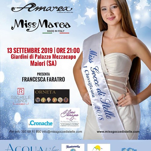 "Miss Gocce di Stelle": a Maiori la semifinale del concorso di bellezza