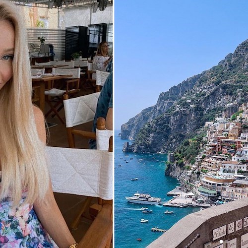 Ola Wanserska, la modella polacca promuove la Costiera Amalfitana in tutta la sua bellezza /Foto