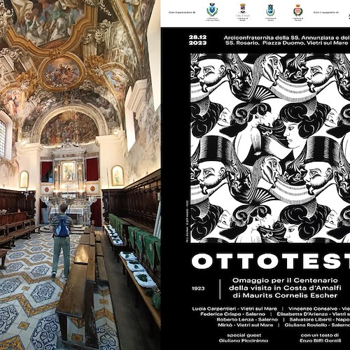 "Otto teste", 28 dicembre la festa-mostra vietrese inaugurale di un progetto dedicato a Escher in Costiera Amalfitana