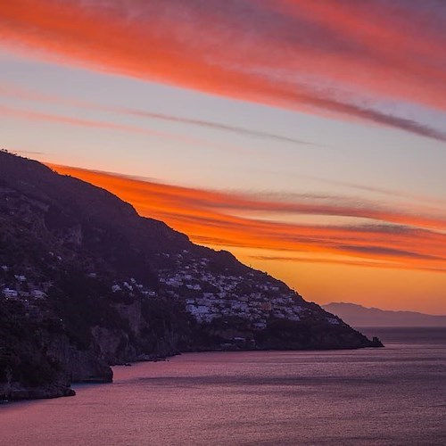 Positano. Le straordinarie immagini di Fabio Fusco arrivano sui social di RaiMeteo /foto