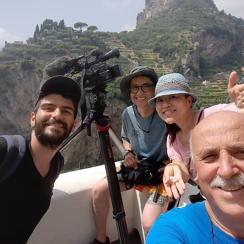 “Racconti dei borghi meravigliosi”: la telecamere della tv giapponese ad Atrani / FOTO 
