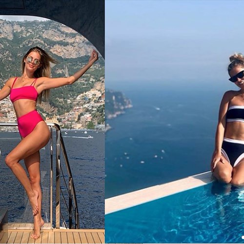Relax in Costa d'Amalfi per la modella canadese Danielle Knudson