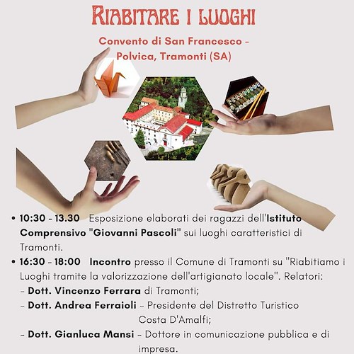 “Riabitare i luoghi”, a Tramonti un evento sulla tutela dell’artigianato locale