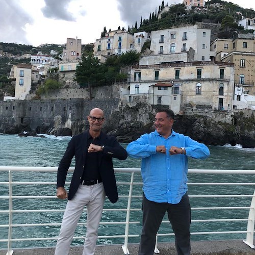 Sal De Riso e i limoni Costa d’Amalfi IGP nella docuserie di Stanley Tucci, riprese a Minori per la CNN /Foto