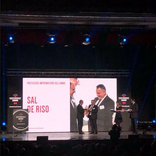 Sal De Riso è il miglior "Pasticcere imprenditore dell’anno" ai Food Community Awards di Milano /VIDEO