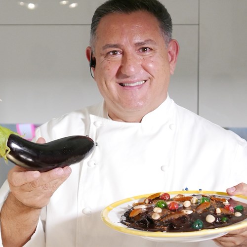 Sal De Riso propone le sue Melanzane al cioccolato a "La Prova del Cuoco"