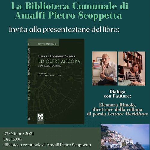 Scrive le sue poesie ad Amalfi e le racchiude in un libro. Sabato la presentazione di “Ed oltre ancora”