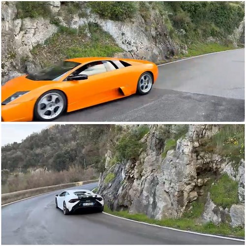 Lamborghini avvistate sulla Statale Amalfitana<br />&copy; Massimiliano D'Uva
