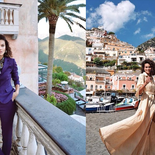 Un giorno in Costa d'Amalfi per la modella Paola Turani 