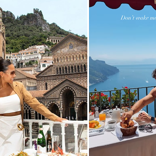 Vacanza romantica in Costa d'Amalfi per Luca Vezil e Virginia Stablum / FOTO 