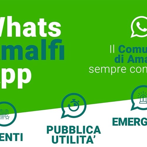 "WhatsAmalfiApp": il Comune parla ai cittadini su smartphone e tablet