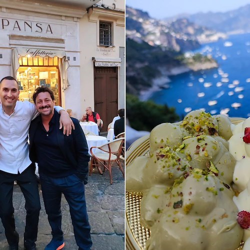 Yari Gugliucci e Silvia Mazzieri ad Amalfi per festeggiare il primo compleanno di Greta